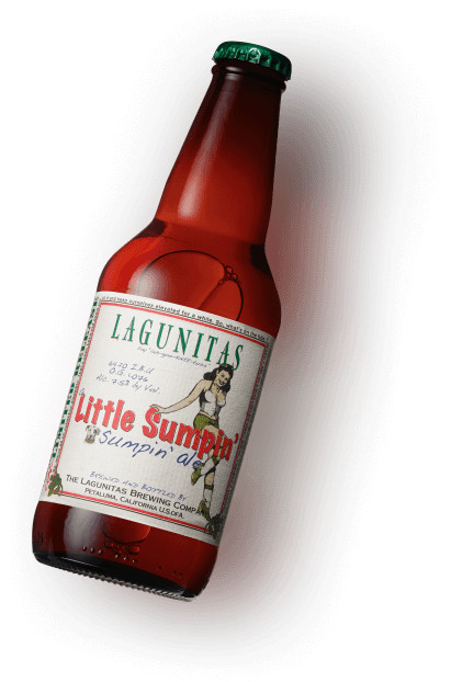 Lagunitas Brewing Company Little Sumpin' Sumpin' 12oz bottle sideways