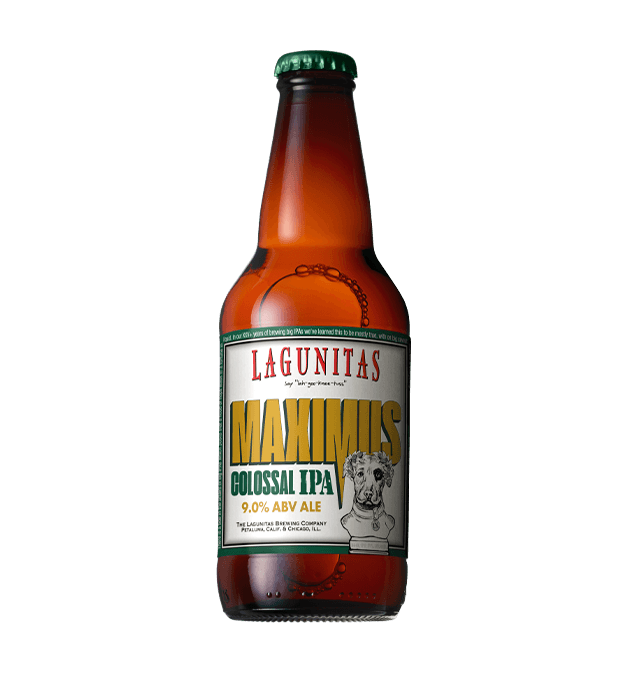 Lagunitas Brewing Company Maximus Colossal IPA 12oz bottle upright