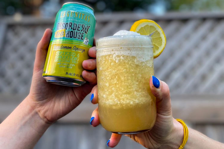 Lagunitas Brewing Company Yuzu Lemon Disorderly TeaHouse spiked slushie