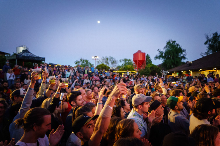 Petaluma, California - June 25, 2018: Deer Tick perform at Lagunitas Brewing Company, Live at Lagunitas Amphitheater